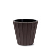 PROSPERPLAST Doniczka WOODE - brąz DBWO490-R222
