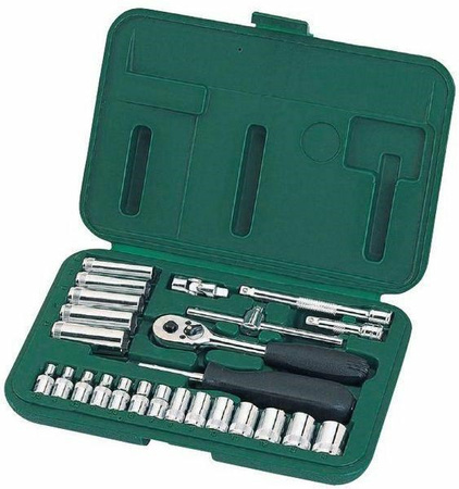 Sata zestaw kluczy w walizce 36 elementów 1/4" nasadki bity grzechotka