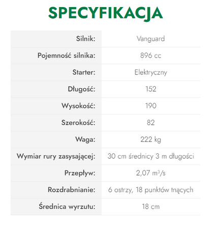 Billy Goat ssawa naburtowa DL2901VEEU odkurzacz naburtowy