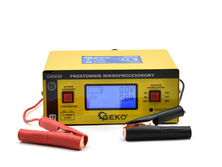 GEKO PROSTOWNIK ELEKTRONICZNY LCD 6V/12/24V G80038