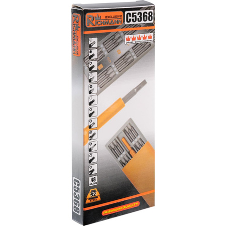 Richmann wkrętak mini rękojeść + 48 bitów S2 C5368