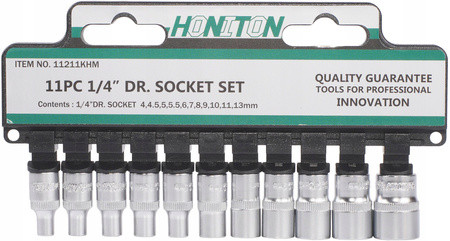 Honiton zestaw nasadek1/4" 4-13mm H1111