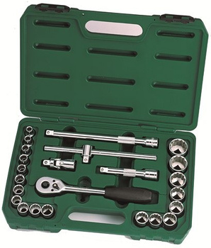 Sata zestaw 24 kluczy nasadowych z grzechotką 1/2" 12 KĄT