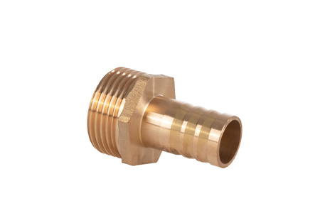 GEKO Nypel mosiężny na wąż 19mm – gwint zew. 1" G70171