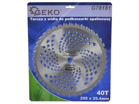 GEKO TARCZA Z WIDIĄ DO PODKASZARKI 255X25,4 40T