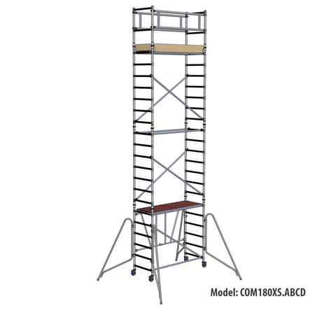 Faraone wieża jezdna compact XS 75 X 180 CM 7,6M COM180XS.ABCD