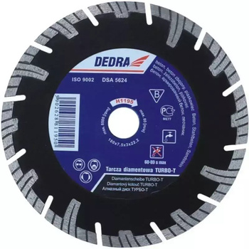 DEDRA TARCZA TURBO-T 230x22,2mm
