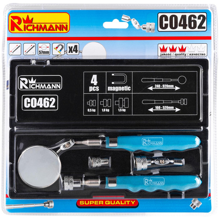 RICHMAN DŁUGOPIS+LUSTERKO ZESTAW 4EL C0462