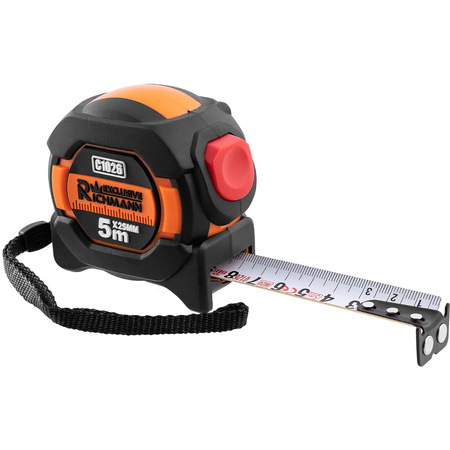 RICHMANN MIARA ZWIJANA 5M/25MM AUTOSTOP DWUSTRONNA C1026