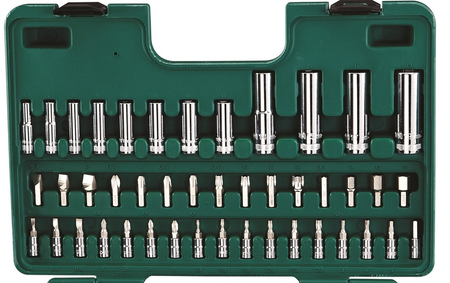 Sata zestaw 86 kluczy nasadowych 1/4" 1/2" metrycznych