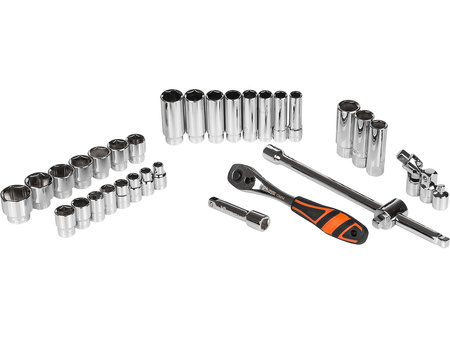 Richmann wkład zestaw nasadek 3/8" z grzechotką 33 elementy 8-24mm C1238