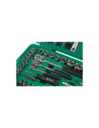 SATA zestaw kluczy nasadowych 124 elementy 1/4" 3/8" 1/2" zestaw walizka