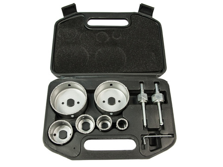 Geko zestaw otwornic wolframowych 22-73mm 9 elementów