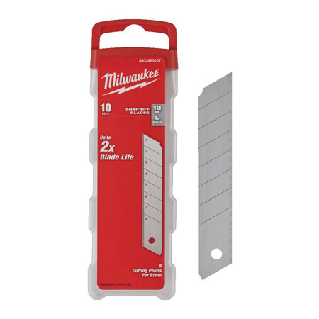 MILWAUKEE OSTRZA WYMIENNE 18MM 10SZT.
