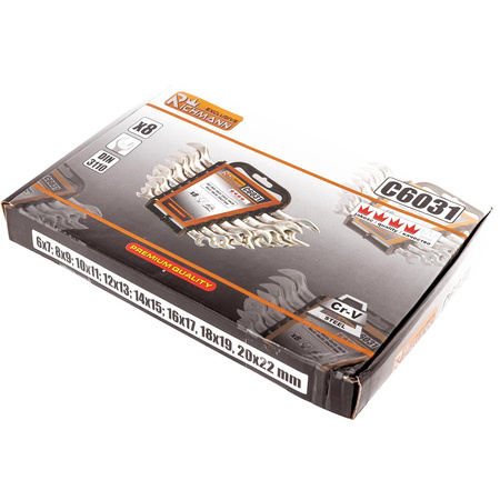 Richmann komplet kluczy płaskich 6-22mm 8 elementów C6031
