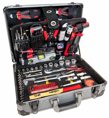 Airpress zestaw narzędzi 127 elementów walizka 75255