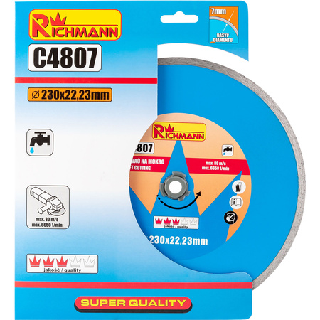 Richmann tarcza diamentowa pełna 230mm C4807