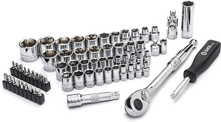 Sata zestaw 65 kluczy nasadowych 1/4" 3/8" ST09011SJ
