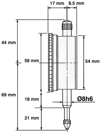 Limit czujnik zegarowy 10mm