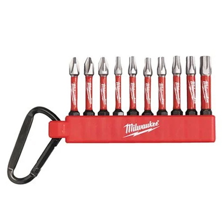 Milwaukee zestaw 10 bitów w breloku