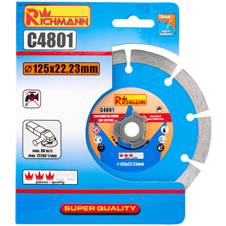 RICHMANN TARCZA DIAMENTOWA SEGMENTOWA 125MM C4801
