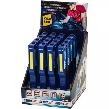 LATARKA 3W COB LED pen z bateriami 