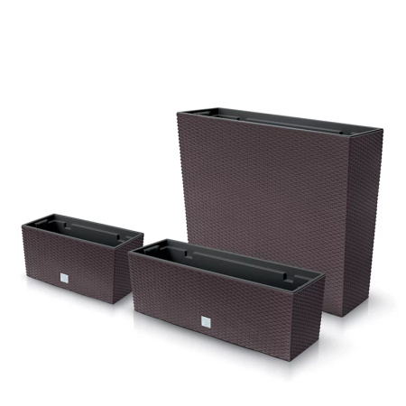 Prosperplast doniczka RATO CASE - antracytowy DRC600-S433