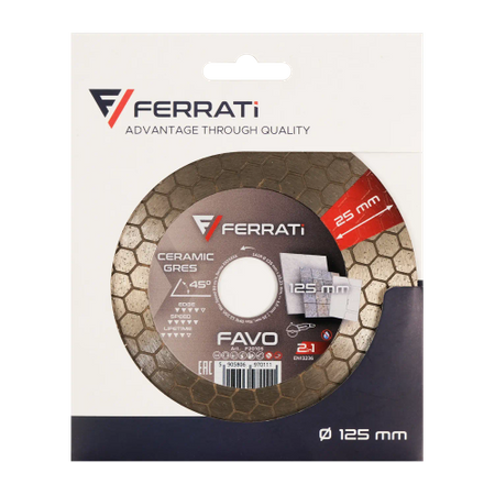 FERRATI Tarcza diamentowa tnąca i szlif. 125mm FAVO F20105
