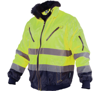 Stalco kurtka roboczka pilotka odblaskowa multifunkcyjna 3w1 Pilot Hi-Vis żółta