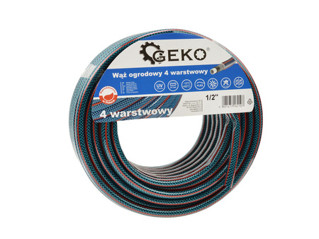 GEKO WĄŻ OGRODOWY 4-WARSTWOWY 1/2" 20M