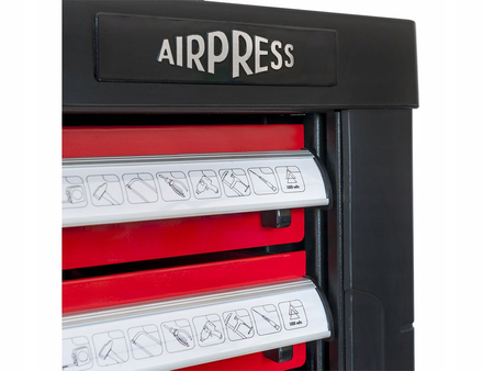 Airpress wózek narzędziowy 7 szuflad z wyposażeniem 217 elementów 791560