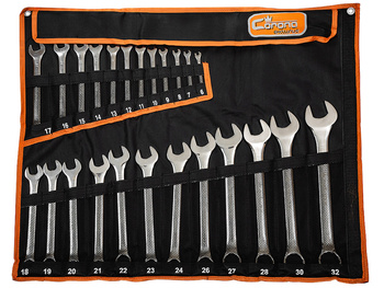 Richmann klucze płasko-oczkowe 6-32mm 24 elementy C6345