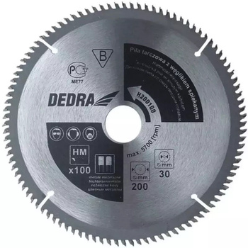 DEDRA TARCZA DO CIĘCIA ALUMINIUM 210x30mm 100z