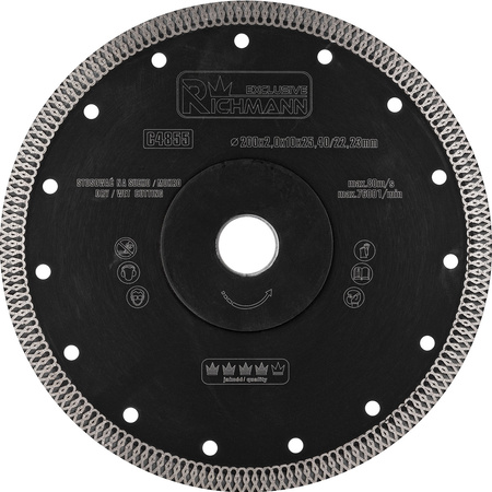 Richmann tarcza diamentowa 200x2mm cienka C4855