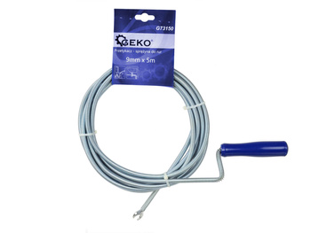 GEKO SPIRALA DO UDRAŻNIANIA RUR KANAL 9MM X 5M