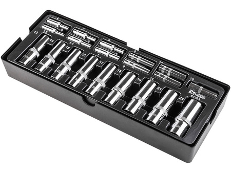 Richmann wkład zestaw nasadki długie 1/4" 1/2" 4-24mm C1224