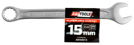 AWTOOLS KLUCZ PŁASKO-OCZKOWY CrV DIN3113 ROZMIAR: 16 (MM)