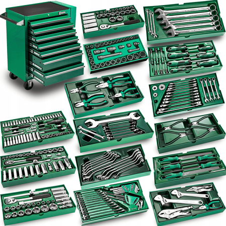 Sata wózek warsztatowy 7-szuflad 299 elementów GL09928