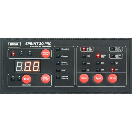 Prostownik Sprint 20 PRO WET AGM 230V 6-12v