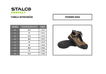 Stalco trzewnik roboczy Pionier High