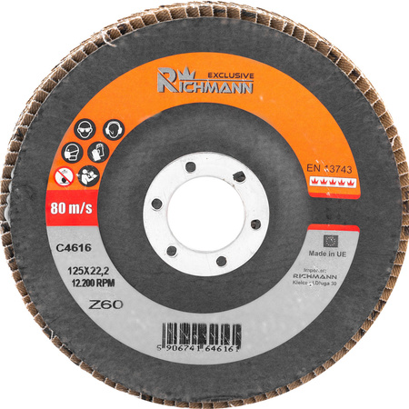 RICHMANN TARCZA ŚCIERNICA LISTKOWA 125MM GR. 40 C4615