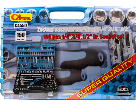 Richmann zestaw kluczy nasadowych 150 elementów C4550