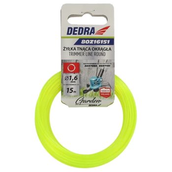 DEDRA ŻYŁKA TNĄCA OKRĄGŁA 1,6mm 15m 80Z16151