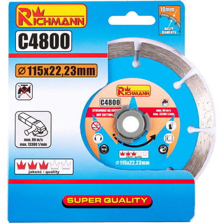 RICHMANN TARCZA DIAMENTOWA SEGMENTOWA 115MM C4800