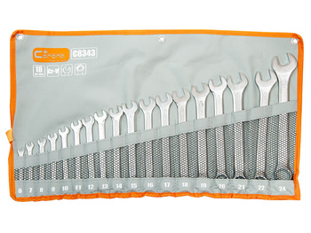 Richmann klucze płasko-oczkowe Satynowe 6-24mm 18 elementów