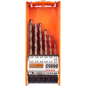 Richmann wiertła do metalu kobaltowe 1,5-6,5 mm C9800