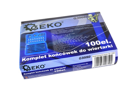 GEKO 100EL. ZESTAW BITÓW DO WKRĘTARKI