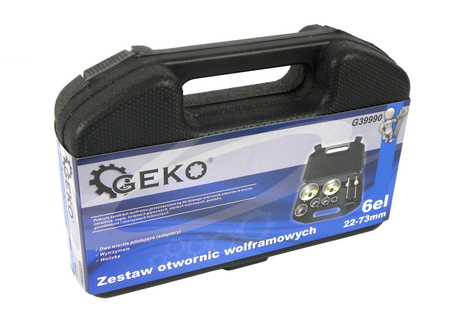 Geko zestaw otwornic wolframowych 22-73mm 9 elementów