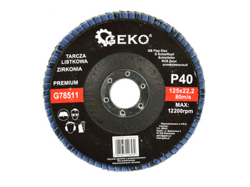 GEKO ŚCIERNICA LISTKOWA 125MM P40