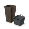 PROSPERPLAST Doniczka Furu Square Eco Wood DFSH400W-4625W